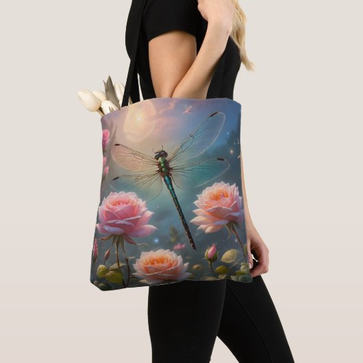 Libellen und Rose Tasche (Von Nahem)