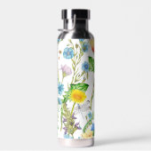 Libellen und Schmetterlinge auf Wildblumen Trinkflasche (Rechts)