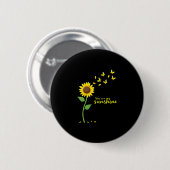 Libellen und Sonnenblume Du bist meine Sonne (1) Button (Vorne & Hinten)