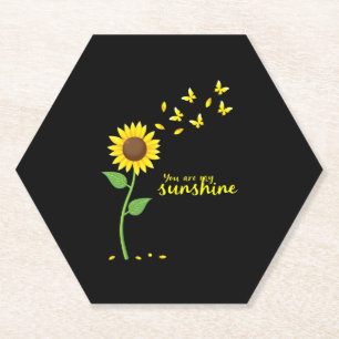 Libellen und Sonnenblume You Are My Sunshine (1) Untersetzer
