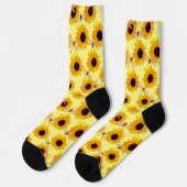 Libellen und Sonnenblumen, Crews Socken (Linkes Detail)