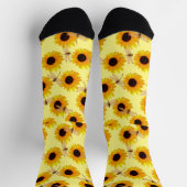 Libellen und Sonnenblumen, Crews Socken (Oben)