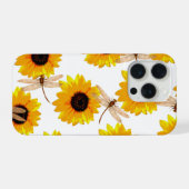 Libellen und Sonnenblumen, iPhone Hülle (Rückseite (Horizontal))