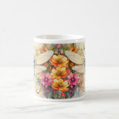 Libellen und Wildblumen Kaffeetasse (Mittel)