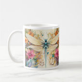 Libellen und Wildblumen Kaffeetasse (Links)