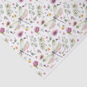 Libellen und Wildblumen Seidenpapier (Ausschnitt)