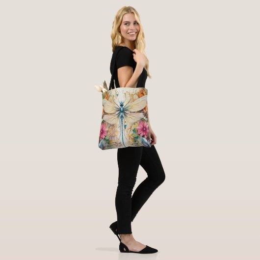 Libellen und Wildblumen Tasche (Am Model)