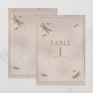 Libellen Vintage Libelle Chic Tischzahl Einladung