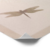 Libellen Vintage-Libellen-Party-Banner Poster (Ecke)