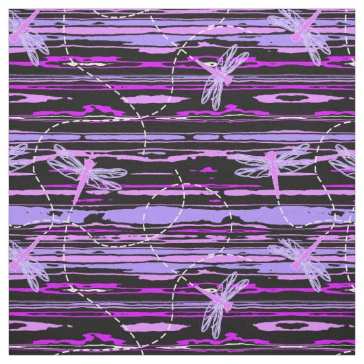 Libellen - Violett Stoff (Muster)