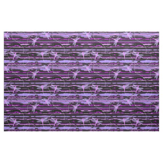 Libellen - Violett Stoff (Fat Quarter (45,7 x 55,9 cm))