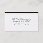 Libellen-Visitenkarte Visitenkarte (Rückseite)