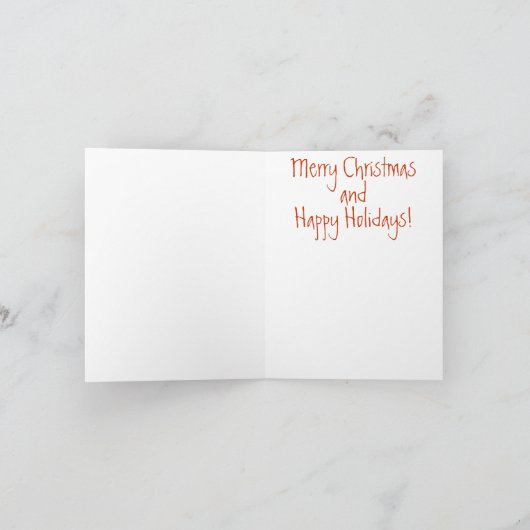 Libellen-Weihnachtsbaum Feiertagskarte (Innenseite)