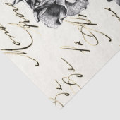 Libellen-Wildblumen-Französische-Script-Decoupage- Seidenpapier (Detail)