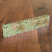 Libellen-Zuckerwatte Namensplakette (Seite)