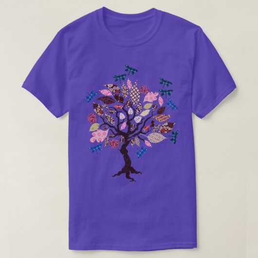 Libellenbaum Tier Libelle T-Shirt (Design vorne)