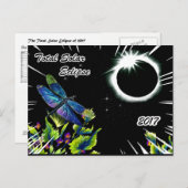 Libellenbeobachtung der totalen Sonnenstrahlen 201 Postkarte (Vorne/Hinten)