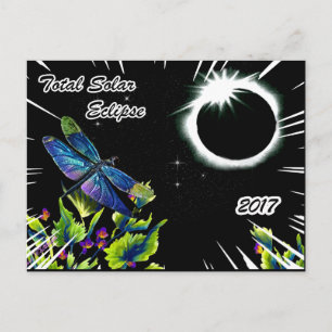 Libellenbeobachtung der totalen Sonnenstrahlen 201 Postkarte