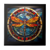 Libellenfarbglas Fliese (Vorderseite)