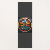 Libellenfarbglas Yogamatte (Vorderseite)