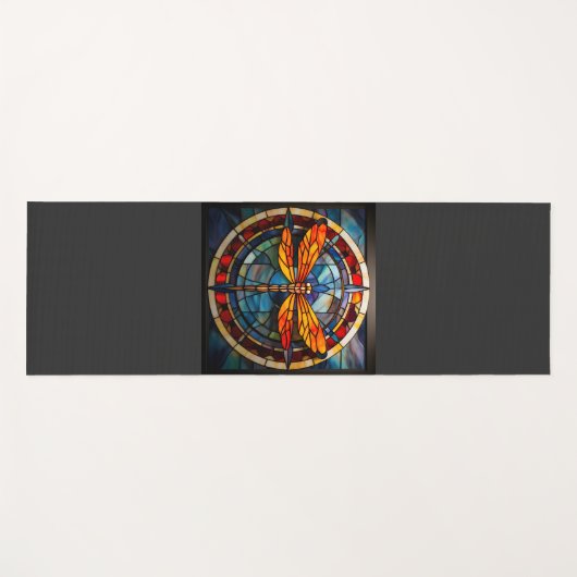 Libellenfarbglas Yogamatte (Vorderseite (Horizontal))
