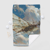 Libellenfliege-Flugzeug Golfhandtuch (Insitu)