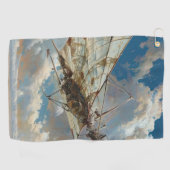 Libellenfliege-Flugzeug Golfhandtuch (Horizontal)