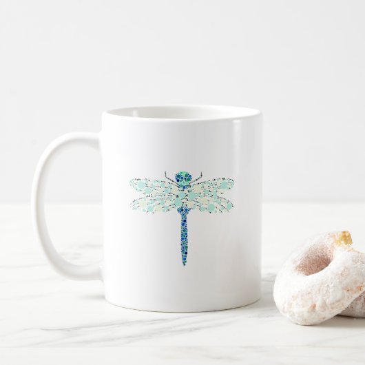 Libellenfliege Kaffeetasse (Mit Donut)