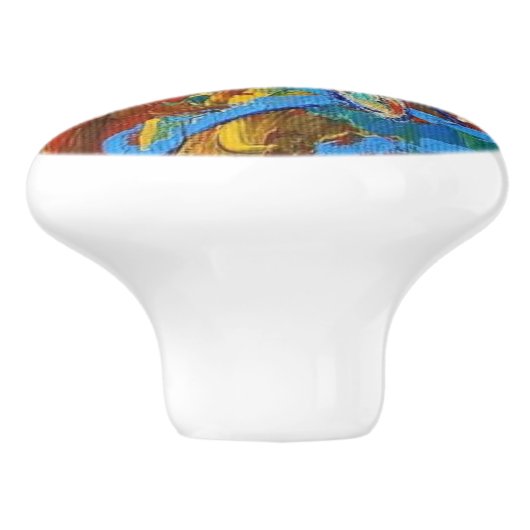 Libellengriff Keramikknauf (Seitenansicht)