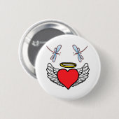 Libellenherz Button (Vorne & Hinten)
