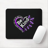 Libellenherz Sei freundlich Lila Überdosierungsbew Mousepad (Mit Mouse)