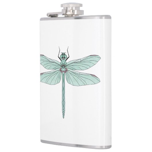 Libelleninsekt Vinyl Wrapped Flask Flachmann (Links)