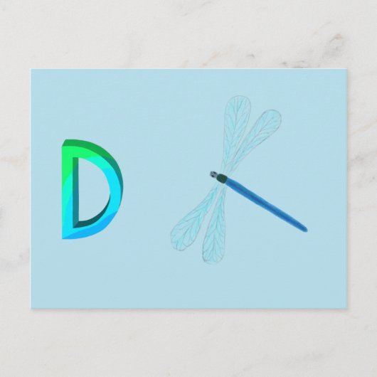 Libellenkarte Postkarte (Vorderseite)
