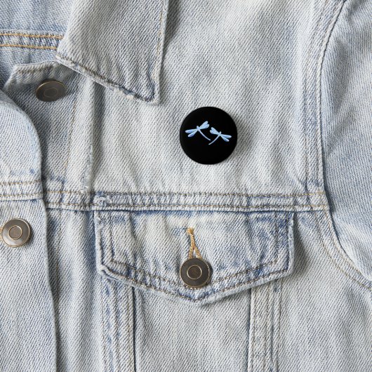 Libellenknopf - Eisblauer Schimmer Button (Beispiel)