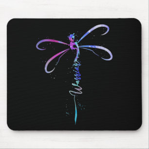 Libellenkrieger Semikolon Suizidprävention Awa Mousepad