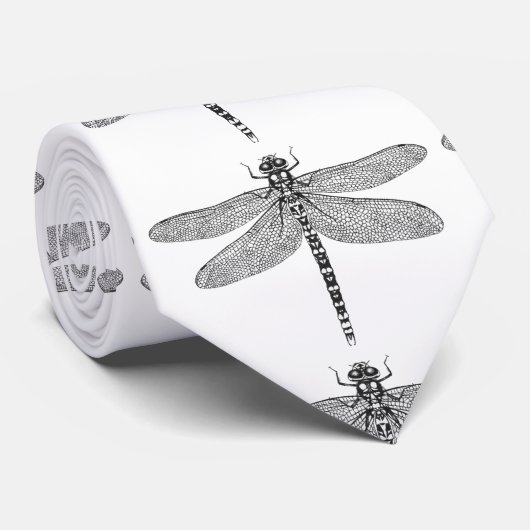 Libellenkunst Krawatte (Gerollt)