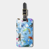 Libellenkunst-Nola kelsey Gepäckanhänger (Vorderseite vertikal)