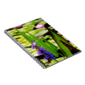 Libellenlotus und lila Blume Notizblock (Rechte Seite)