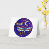 Libellenmond Karte (Gelbe Blume)