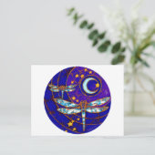 Libellenmond Postkarte (Stehend Vorderseite)