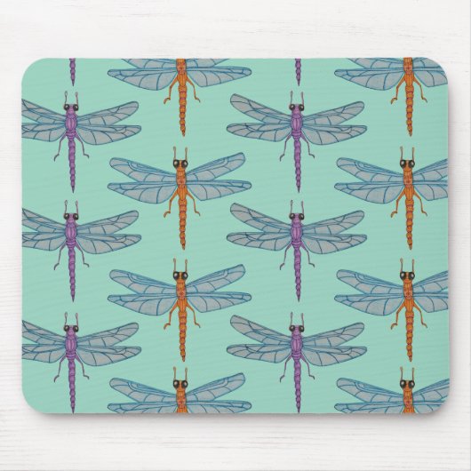 Libellenmuster Mousepad (Vorne)