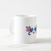 Libellenpaar am Valentinstag der Liebe Kaffeetasse (Vorderseite Links)