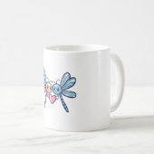 Libellenpaar am Valentinstag der Liebe Kaffeetasse (VorderseiteRechts)
