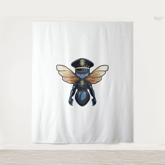 Libellenpolizei Wandteppich (Vorderseite)