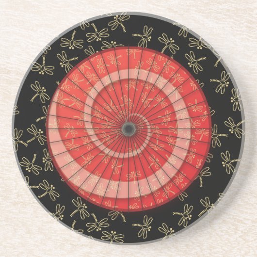 Libellentanz Getränkeuntersetzer (Vorne)