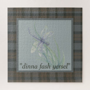 LibelleWatercolor Fraser ClanTartan kariert Puzzle