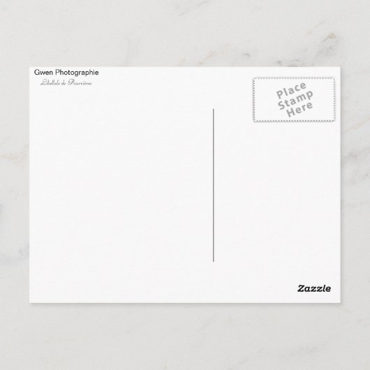 Libellule de Pourrières Postkarte (Rückseite)