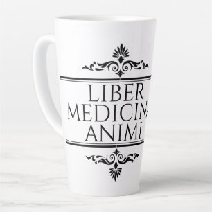 Liber Medicina Animi Magnet Button Schlüsselanhäng Milchtasse