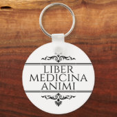 Liber Medicina Animi Magnet Button Schlüsselanhänger (Vorderseite)