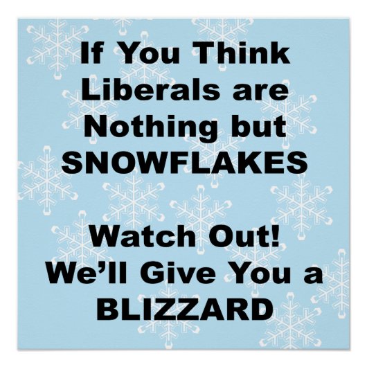 Liberal Blizzard Poster (Vorderseite)